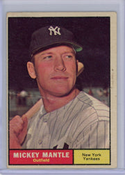 Mickey Mantle 1961 Topps #300 (crease)