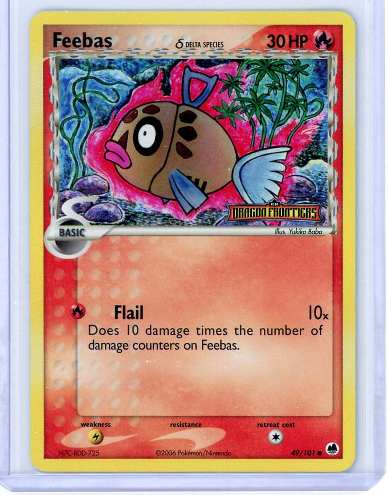 Feebas 2006 Pokemon EX Dragon Frontiers Reverse holo 49/101