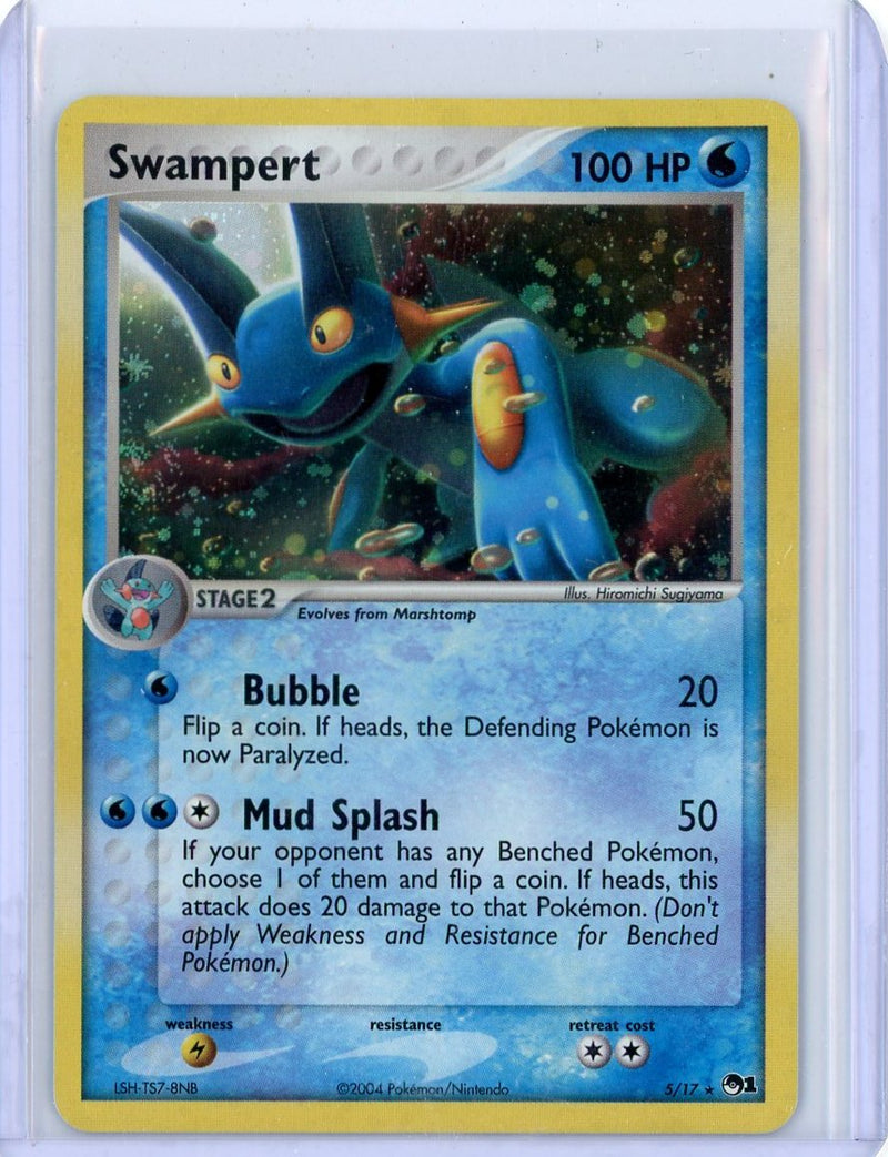 Swampert 2004 Pokemon rare holo 5/17