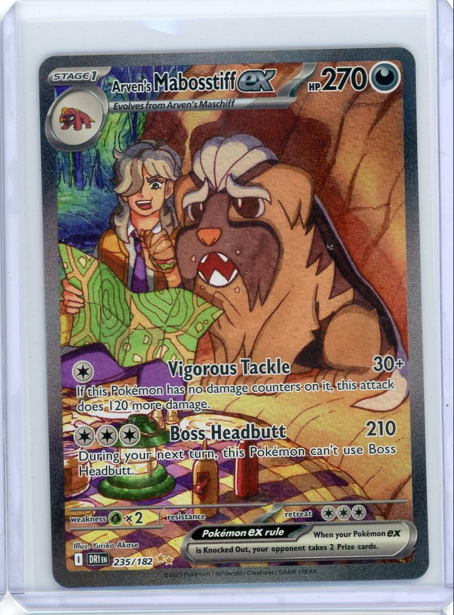 Arven's Mabostiff ex Pokémon Destined Rivals Special Illustration Rare #235/182