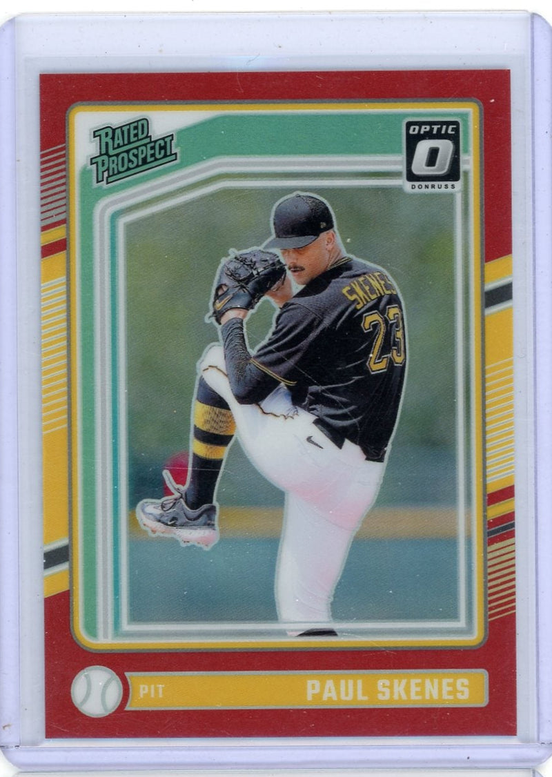 Paul Skenes 2024 Panini Donruss Optic Rated Rookie Red 