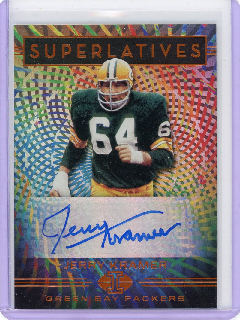 Jerry Kramer 2020 Panini Illusions Superlatives autograph