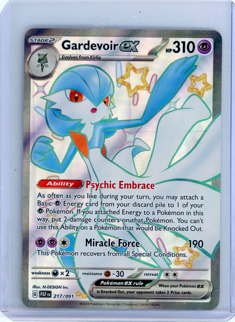 Gardevoir ex Pokémon Paldean Fates Shiny Full-Art 