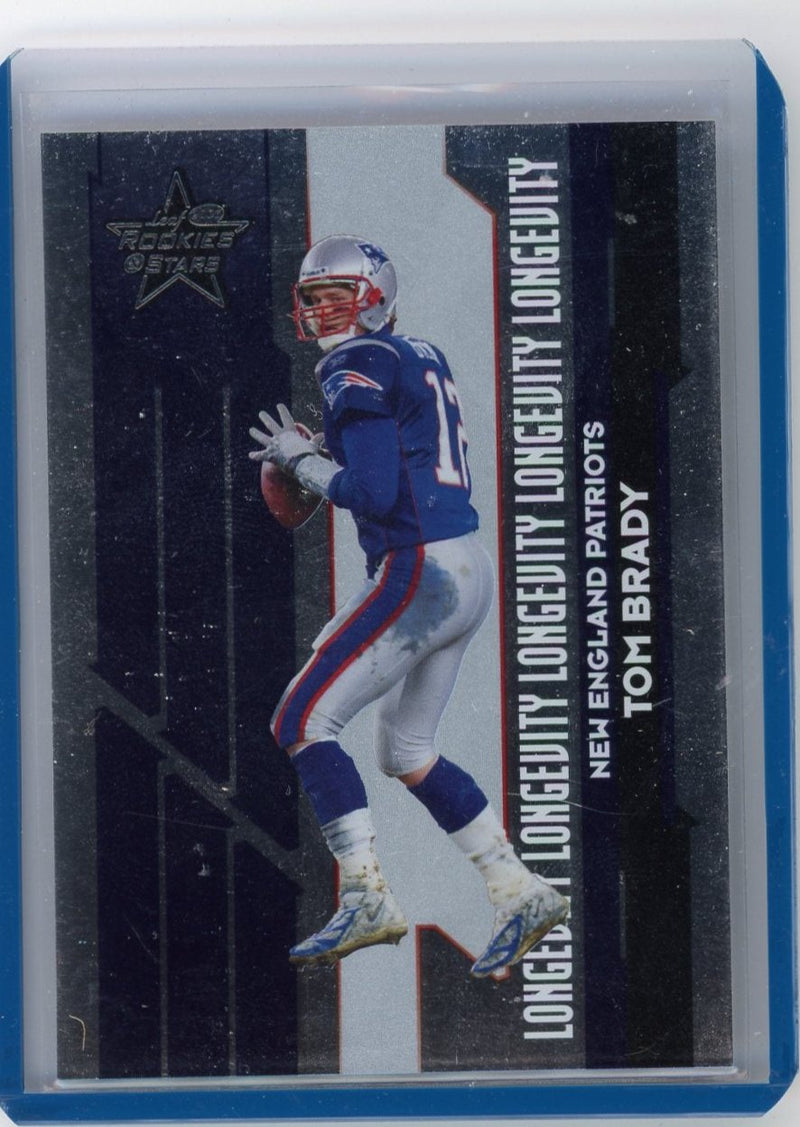 Tom Brady 2006 Donruss Leaf Rookies & Stars Longevity foil 