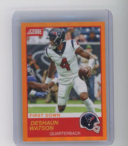 Deshaun Watson 2019 Panini Score orange foil #'d 04/10