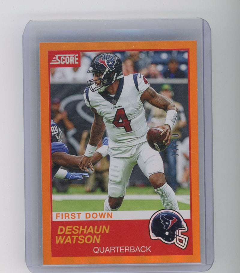 Deshaun Watson 2019 Panini Score orange foil 