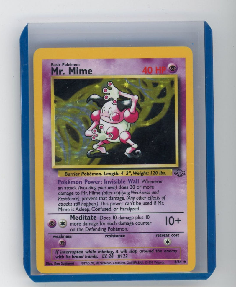 Mr. Mime 1999 Pokemon Jungle rare holo 6/64