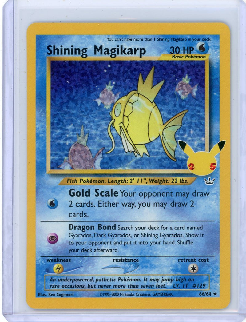 Shining Magikarp Pokémon Celebrations 