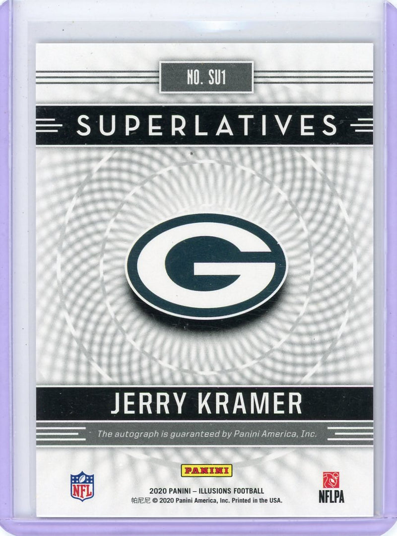 Jerry Kramer 2020 Panini Illusions Superlatives autograph