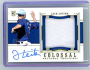 Jack Leiter 2024 Panini National Treasures Colossal RPA #'d 10/49