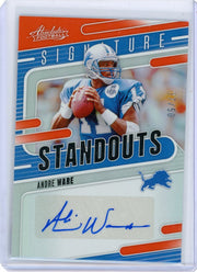 Andre Ware 2024 Panini Absolute Signature Standouts autograph #'d 37/50