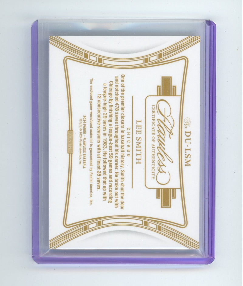 Lee Smith 2024 Panini Flawless Dual bat/jersey relic 