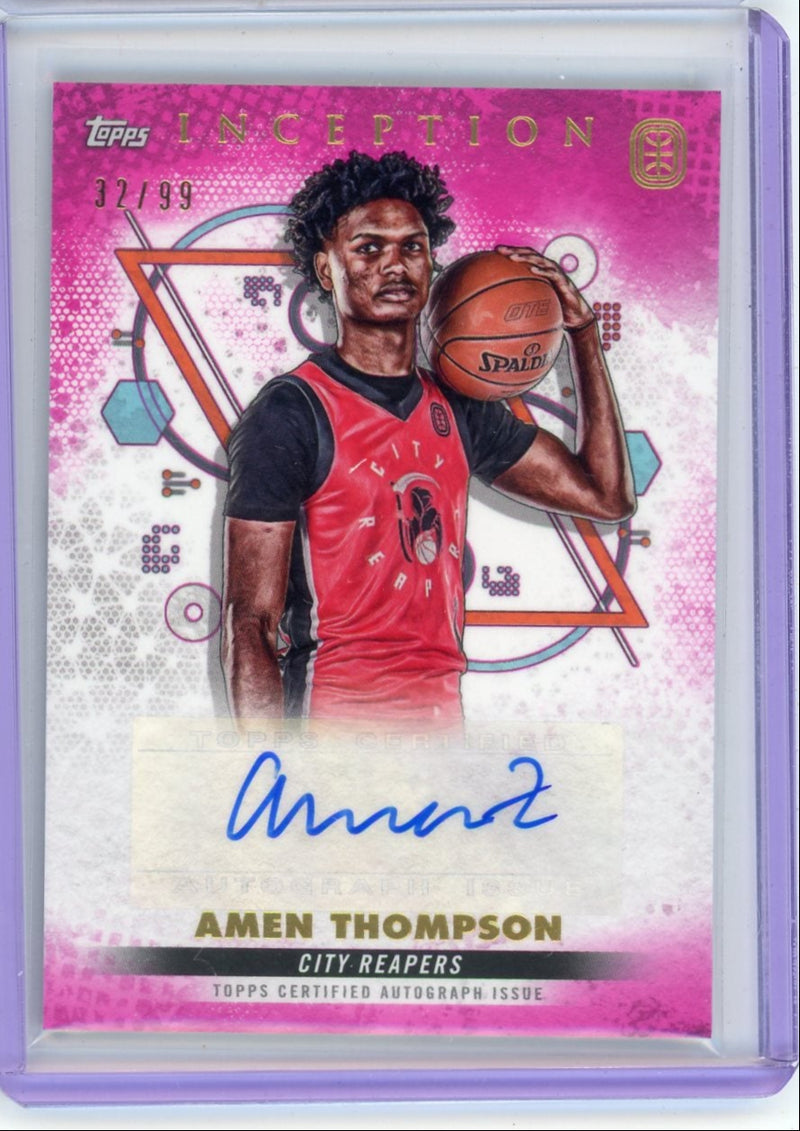 Amen Thompson 2022 Topps OTE Inception Rookie Autograph 