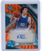 Nolan Traore 2024-25 Bowman U Best Best of 2024 Auto Orange Geometric #'d 21/25