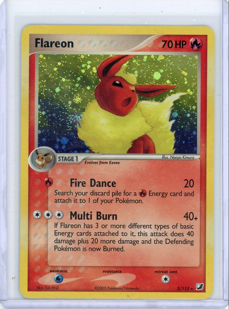 Flareon Pokémon Unseen Forces Holo 