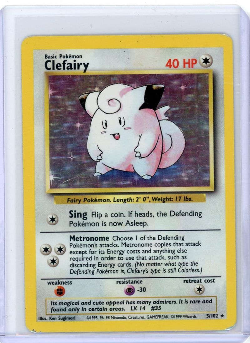 Clefairy 1999 Pokemon Base Set holo 