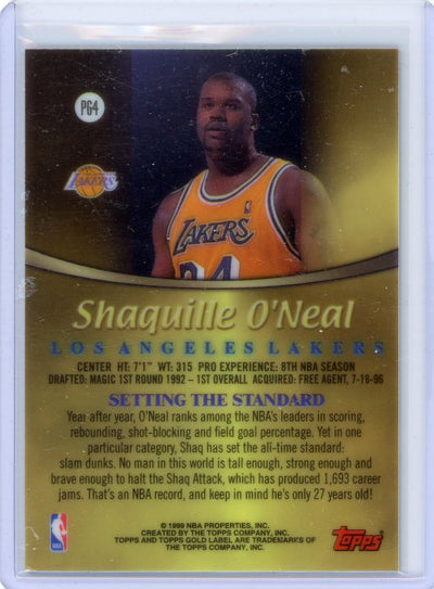 Shaquille O'Neal 1999 Topps Gold Label Prime Gold #PG4