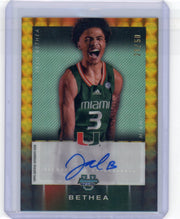 Jalil Bethea 2024-25 Bowman U Best ISO Signatures Auto Gold Geometric #'d 21/50