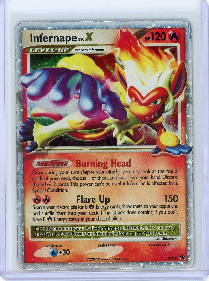 Infernape Lv. X Pokémon Diamond & Pearl Black Star Promo #DP10 (DMG)
