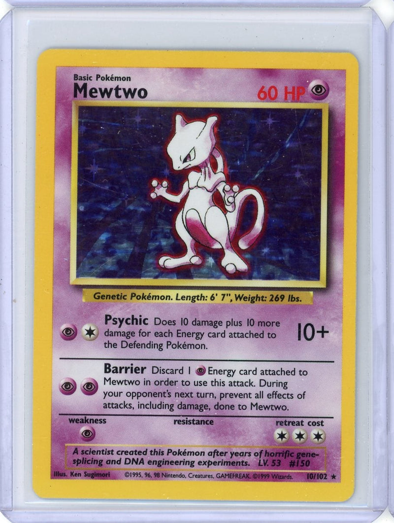 Mewtwo 1999 Pokemon Base Set holo 
