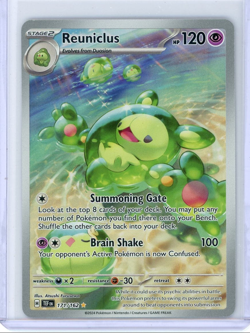 Reuniclus 2024 Pokemon Temporal Forces Illustration rare 
