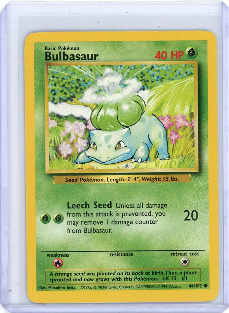 Bulbasaur Pokémon Base Set 