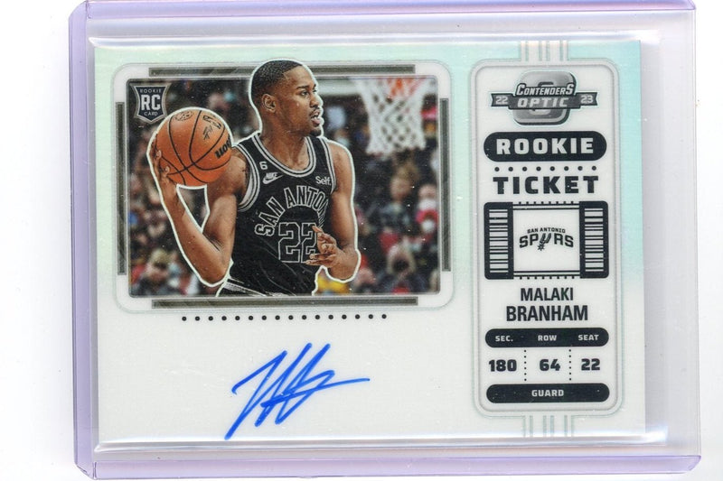 Malaki Branham 2022-23 Panini Contenders Optic Rookie Ticket Variation silver prizm RC