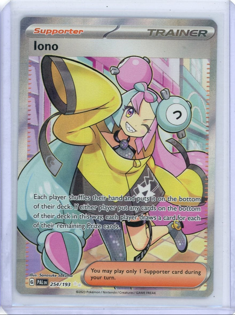 Iono Trainer 2023 Pokemon Paldea Evolved Special Illustration Rare Holo 