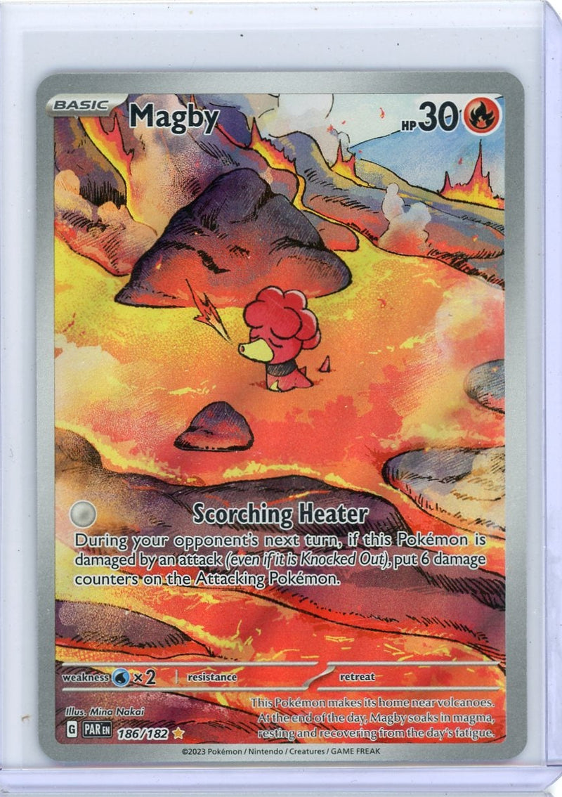 Magby 2023 Pokemon Paradox Rift Illustration rare 