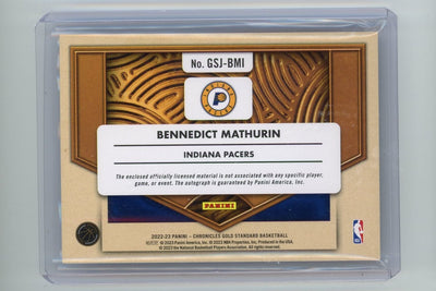 Bennedict Mathurin 2022-23 Panini Chronicles Gold Standard RPA #'d 29/99