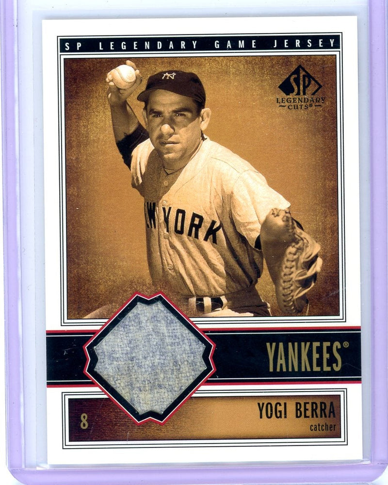 Yogi Berra 2002 SP Legendary Cuts Game Used Relic 