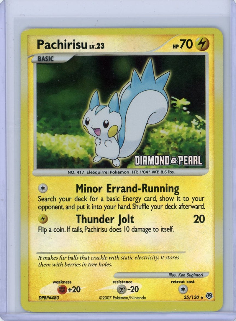 Pachirisu Lv.23 Pokémon Diamond & Pearl Burger King Reverse Stamped Holo 