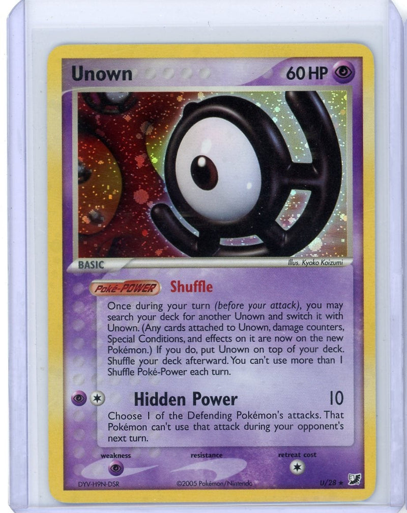 Unown Pokémon Unseen Forces Holo 