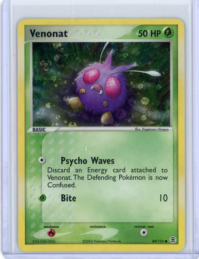 Venonat 2004 Pokemon reverse holo 84/112