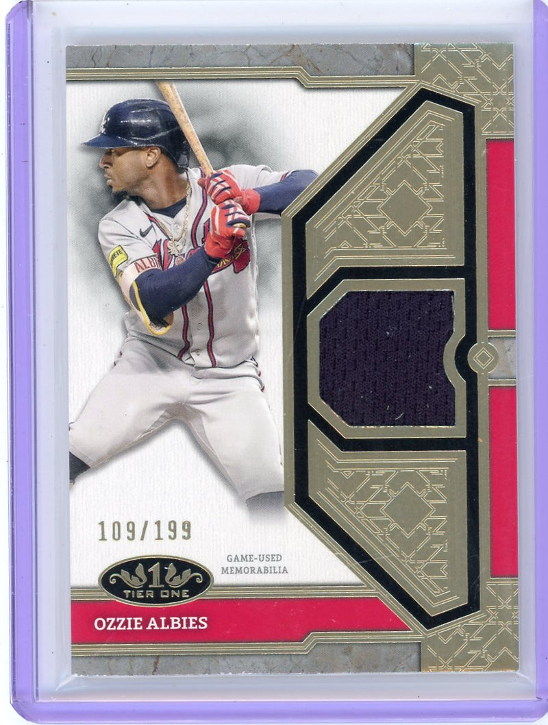 Ozzie Albies 2024 Topps Tier One relic 