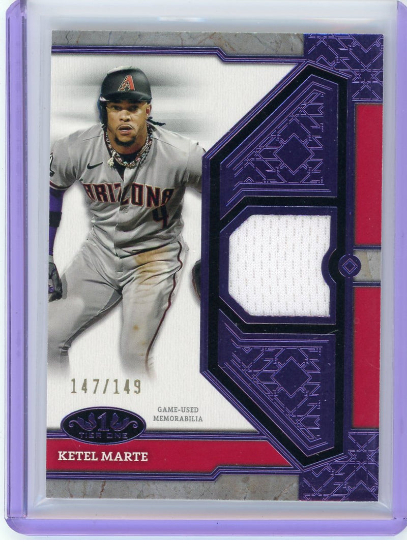 Ketel Marte 2024 Topps Tier One relic purple 