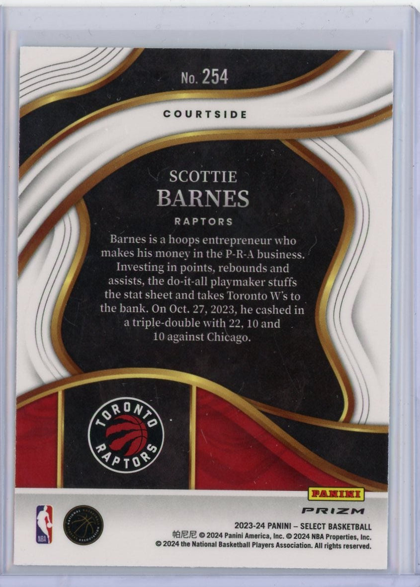Scottie Barnes 2023-24 Panini Select Cosmic prizm #254