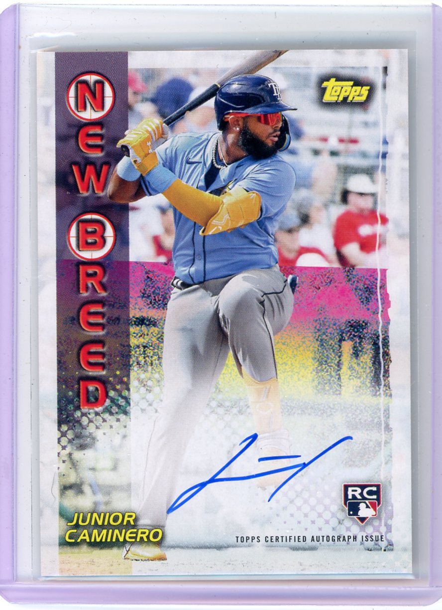 Junior Caminero 2024 Topps Archives 1999 New Breed Auto