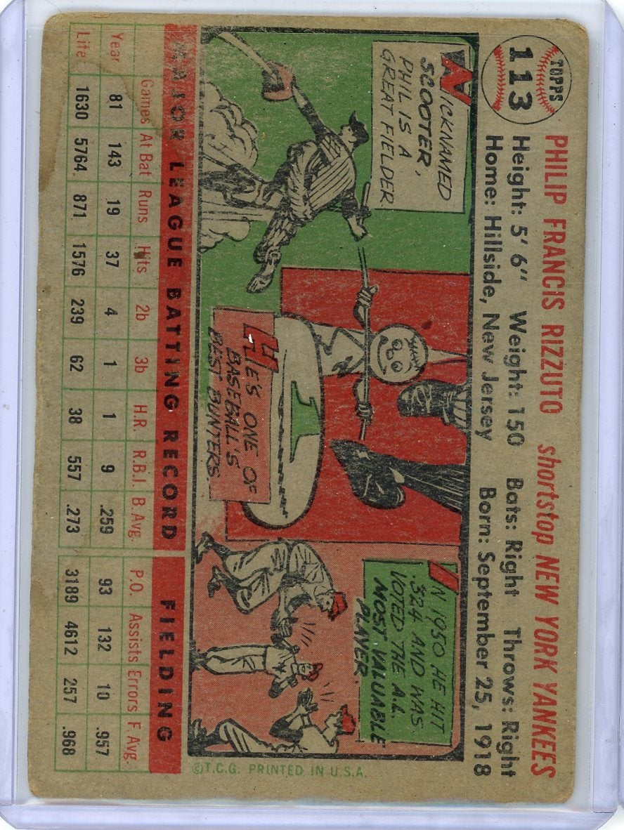 Phil Rizzuto 1956 Topps #113