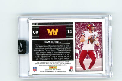 Sam Howell 2022 Panini One RPA #'d 131/199