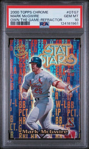 Mark McGwire 2000 Topps Chrome Own The Game Refractor PSA 10