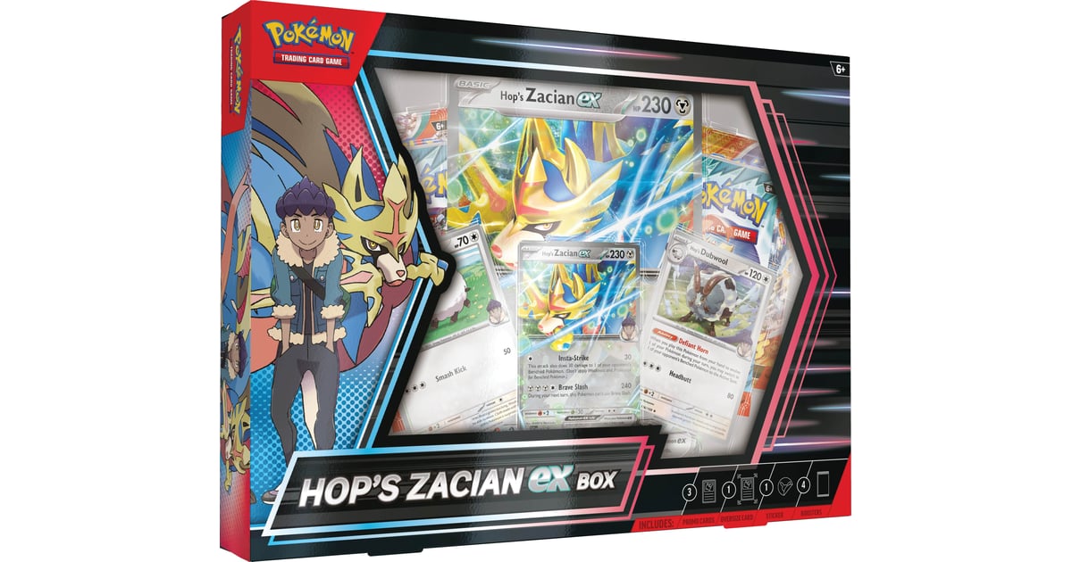 Pokémon Hop’s Zacian ex Box