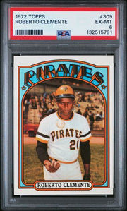 Roberto Clemente 1972 Topps #309 PSA 6