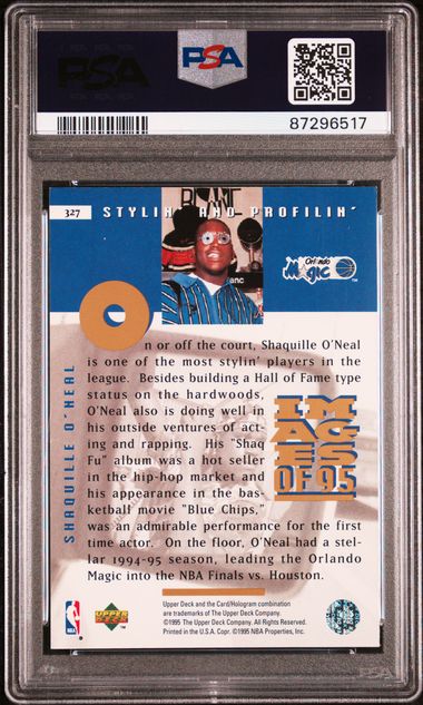 Shaquille O'Neal 1995 Upper Deck Electric Court PSA 7
