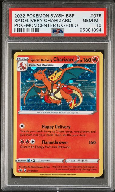 Special Delivery Charizard 2022 Pokemon Center UK holo 