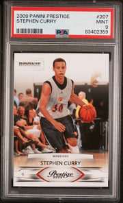 Stephen Curry 2009 Panini Prestige Rookie PSA 9