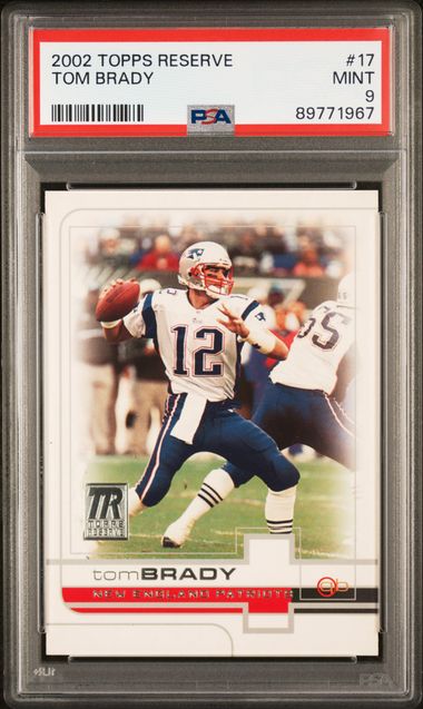 Tom Brady 2002 Topps Reserve PSA 9