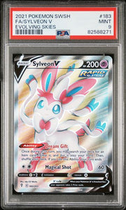 Sylveon V Pokémon Evolving Skies #183/203 PSA 9