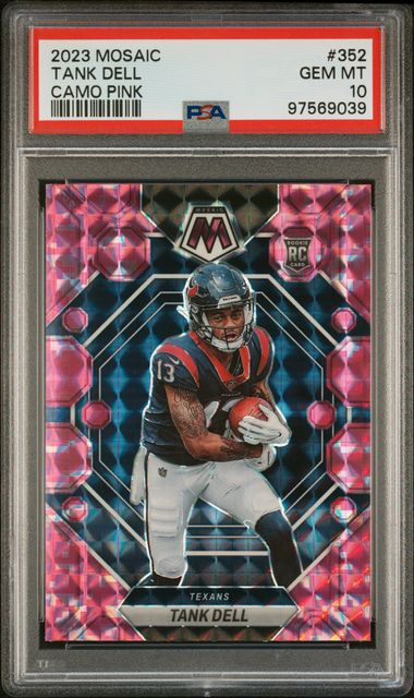 Tank Dell 2023 Mosaic Pink Camo PSA 10 RC