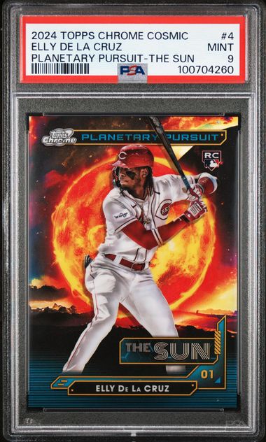 Elly De La Cruz 2024 Topps Chrone Cosmic Planetary Pursuit The Sun PSA 9